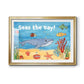 Cute Sea Creatures II - Modern Framed Art Print