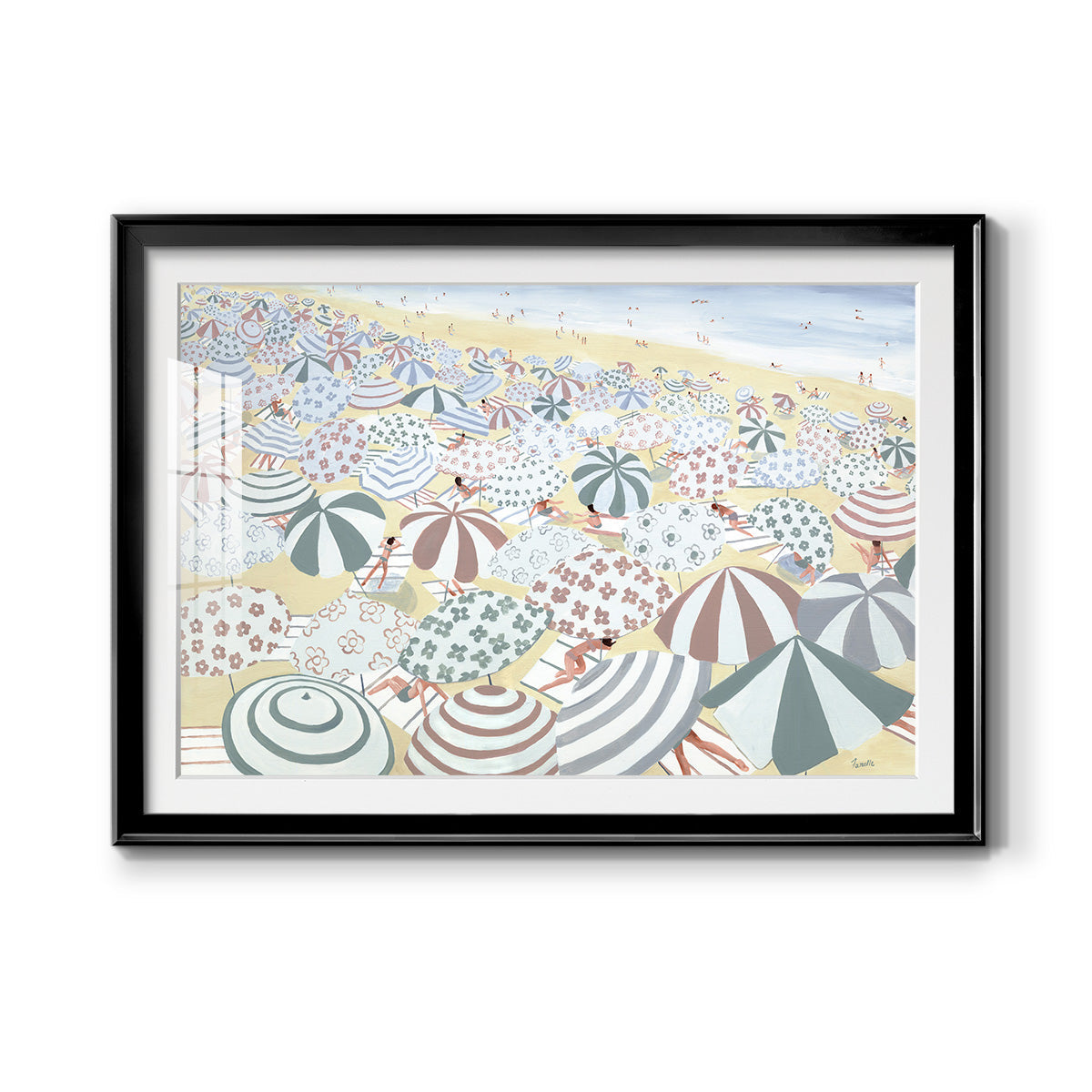 Subtle Beach Premium Framed Print - Ready to Hang