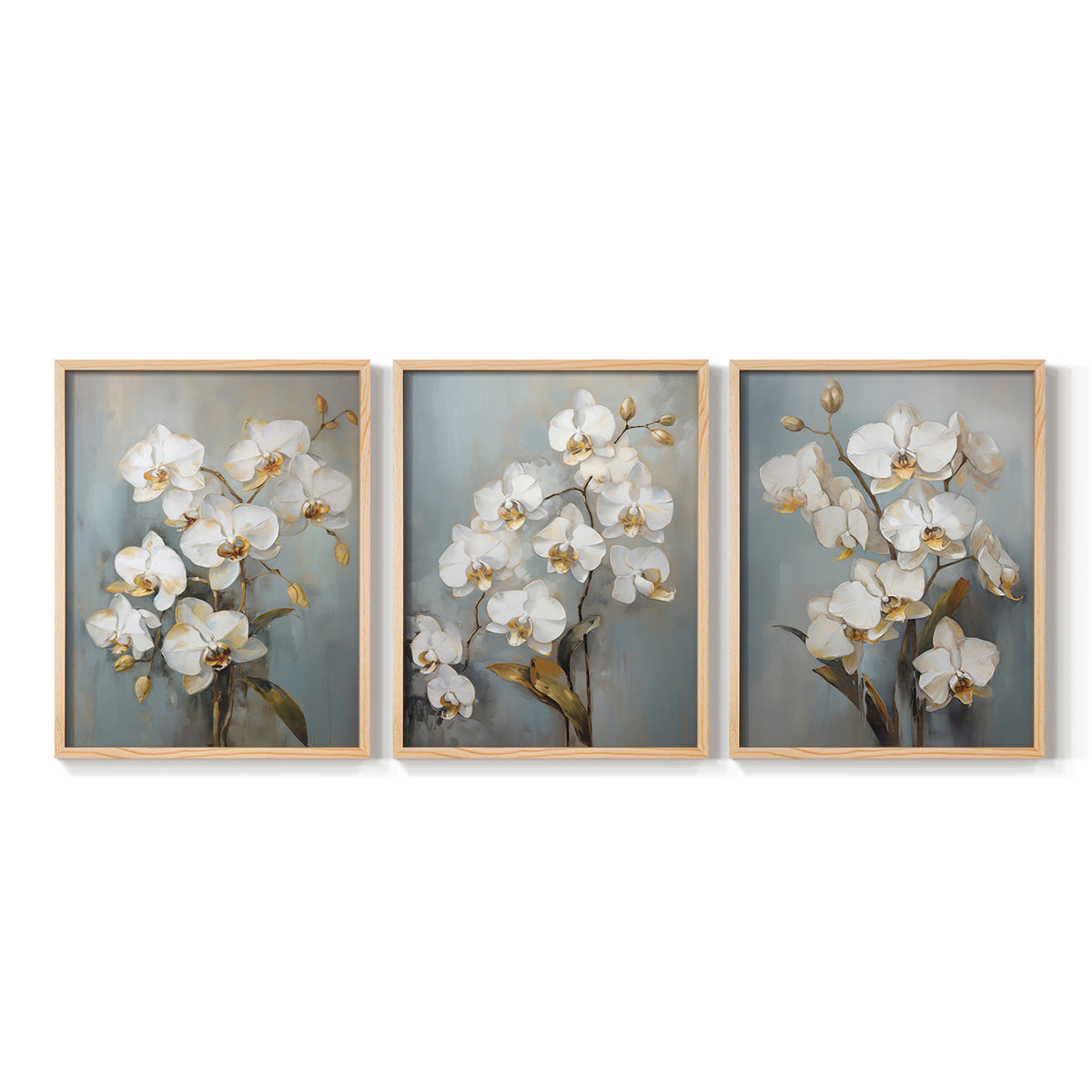 Floral Study Series LXV - Restickable Framed Art Set
