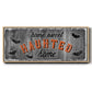 Home Sweet Haunted - Floater Framed Canvas Print