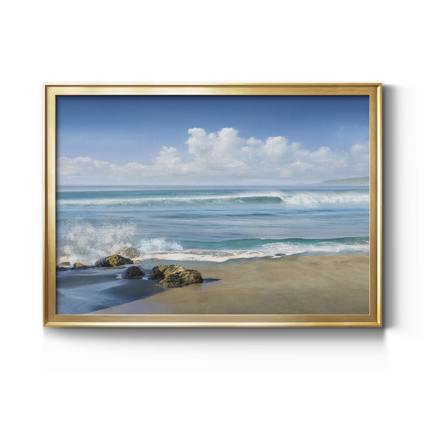 Sweeping Blue Premium Classic Framed Canvas - Ready to Hang