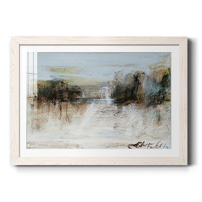 Wintery Horizon I - Barnwood Framed Art Print