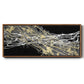 Mistral III in Black - Floater Framed Canvas Print