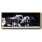 Horse Motion X - Floater Framed Canvas Print