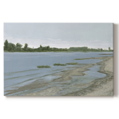 river,landscape,waves,shore,greenery,cloudy,nature,water,sand,tranquility,vegetation,horizon,environment,peaceful,scenery,outdoors,wilderness,reflection,calm,summer,ripples,banks,sky,serenity,distant trees,earth,soil,plants,habitat,aquatic,flowing,natural,beauty,wetlands,ecosystems,scene,calmness,soft light,coastal,view,leisure,exploration