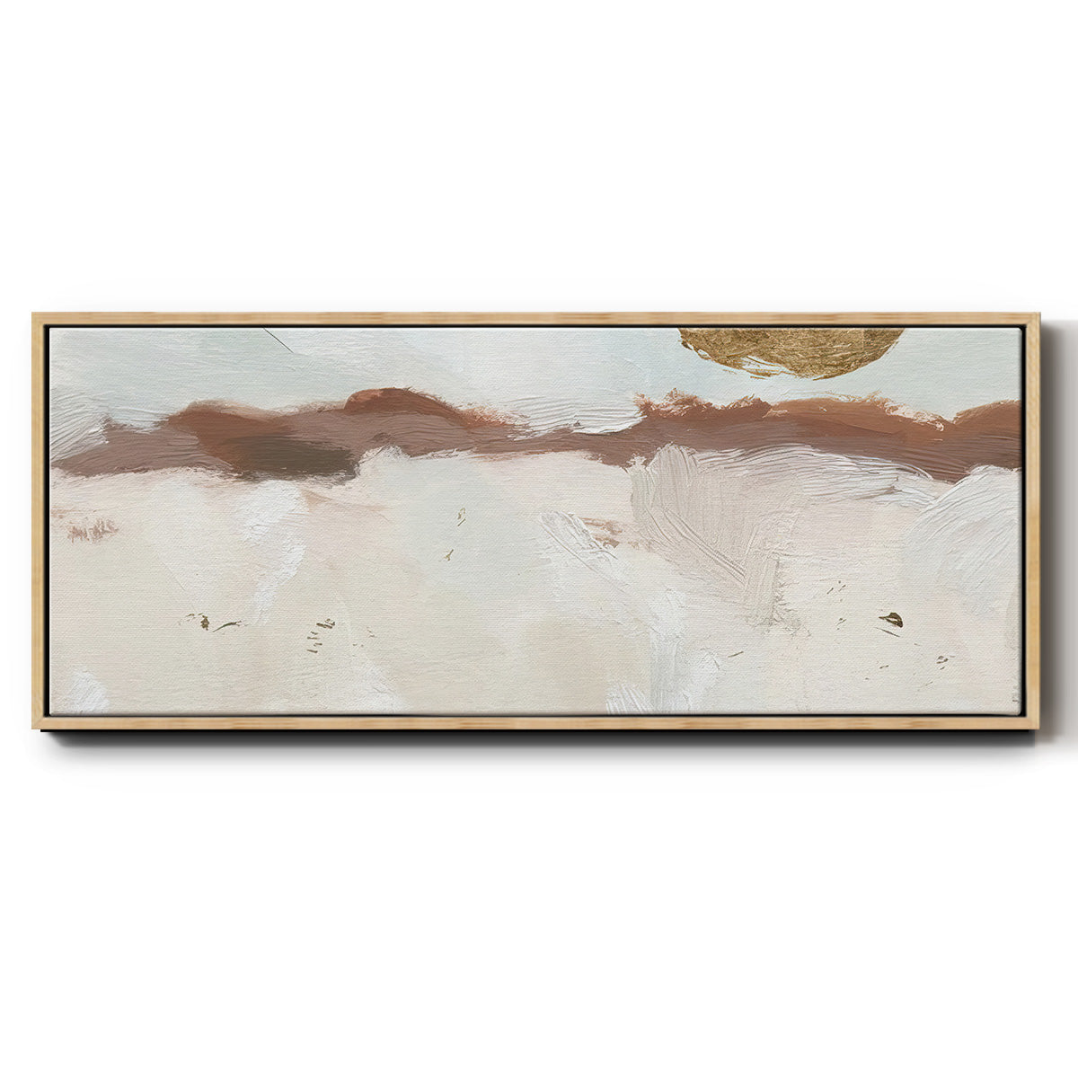 Winter Medallion II - Floater Framed Canvas Print