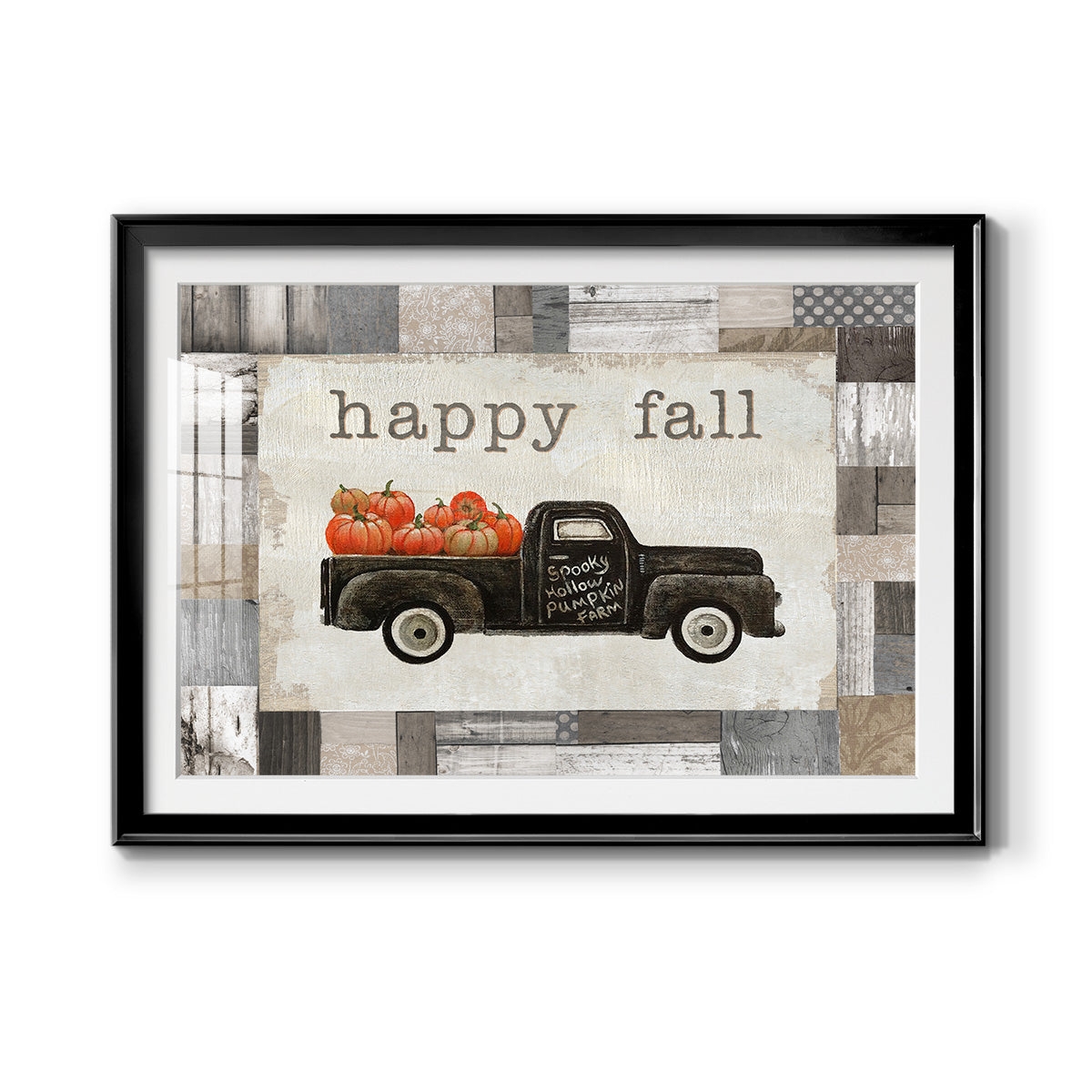Spooky Hollow Farm - Modern Framed Art Print