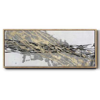 Mistral IV in White - Floater Framed Canvas Print
