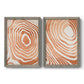 Wood Grain Suminagashi III - Premium Framed Canvas 2 Piece Set - Ready to Hang