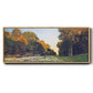The road from Chailly to Fontainebleau by Monet - Floater Framed Canvas Print