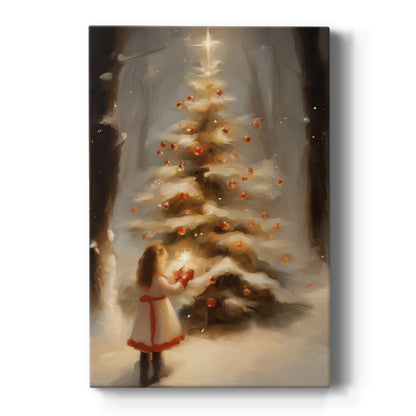 Amber Nativity Lane - Canvas Art Print