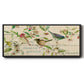 Grateful Thankful Blessed Birds - Floater Framed Canvas Print