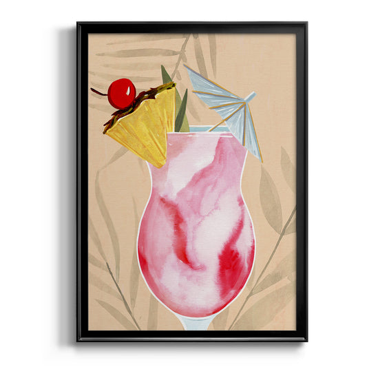 Tropical Cocktail II - Modern Framed Canvas Print