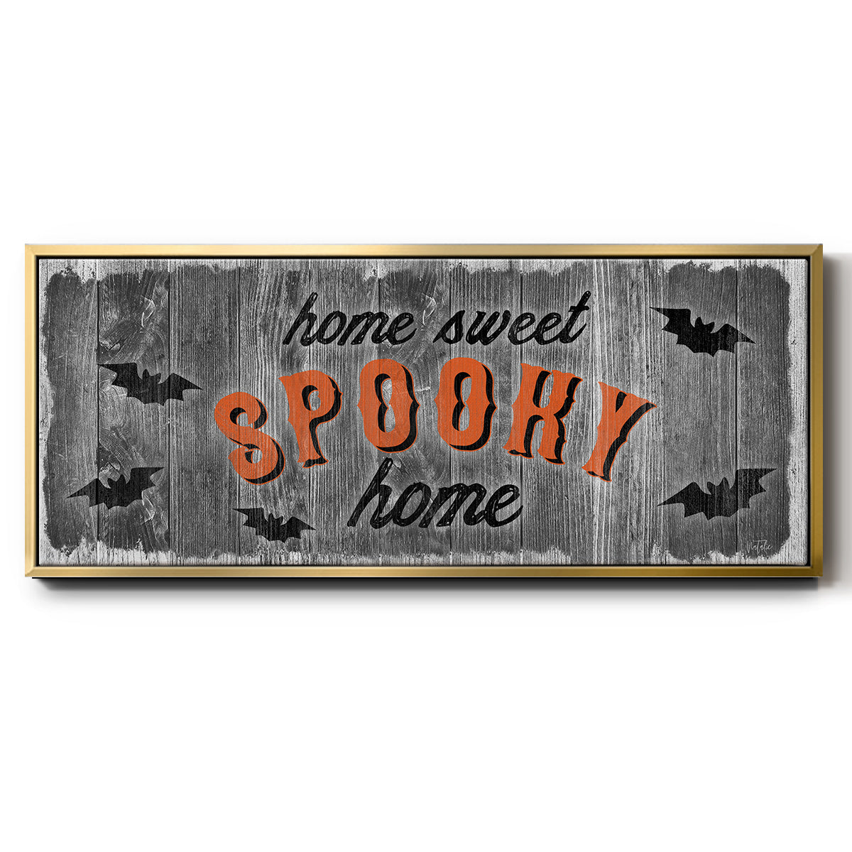 Home Sweet Spooky - Floater Framed Canvas Print