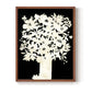 Floral Silhouette - Restickable Framed Art Print