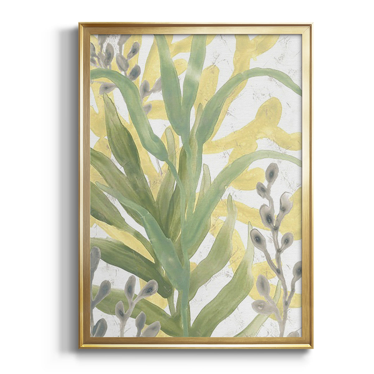 Sea Grass Fresco IV - Modern Framed Canvas Print