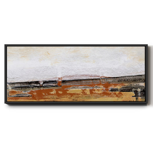 Bridges Ochre III  - Floater Framed Canvas Print