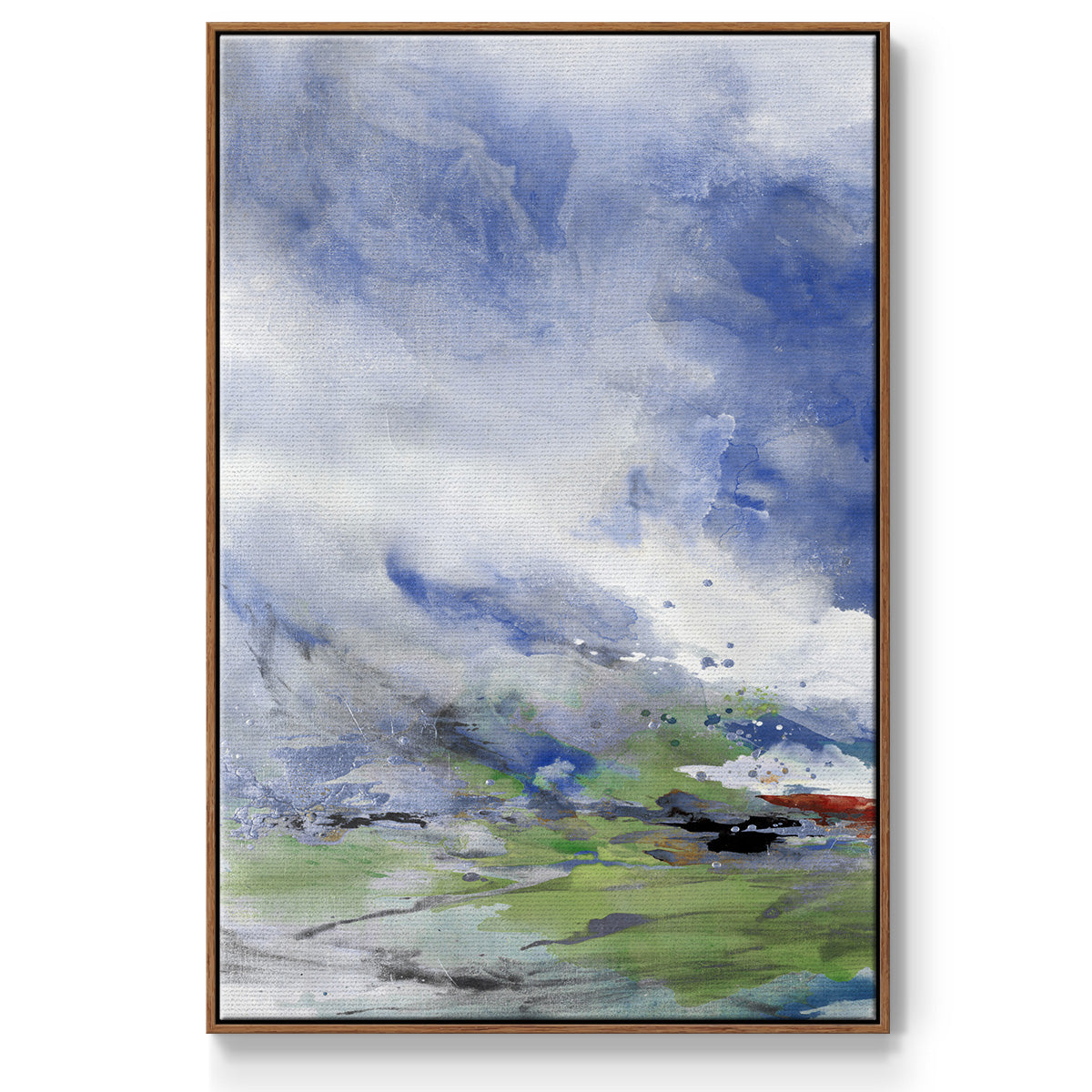 Spring Air I - Framed Premium Gallery Wrapped Canvas L Frame - Ready to Hang