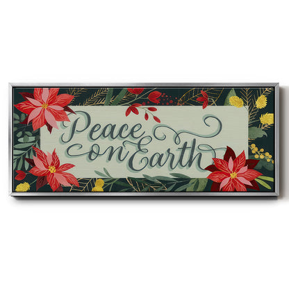 Bright Christmas Night Collection D - Floater Framed Canvas Print