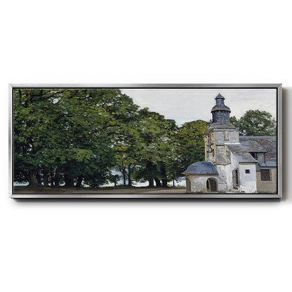 The Chapel Notre - Floater Framed Canvas Print