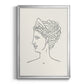 Greek Busts III - Modern Framed Canvas Print