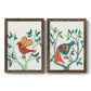 Whitty Bird I - Premium Framed Canvas 2 Piece Set - Ready to Hang