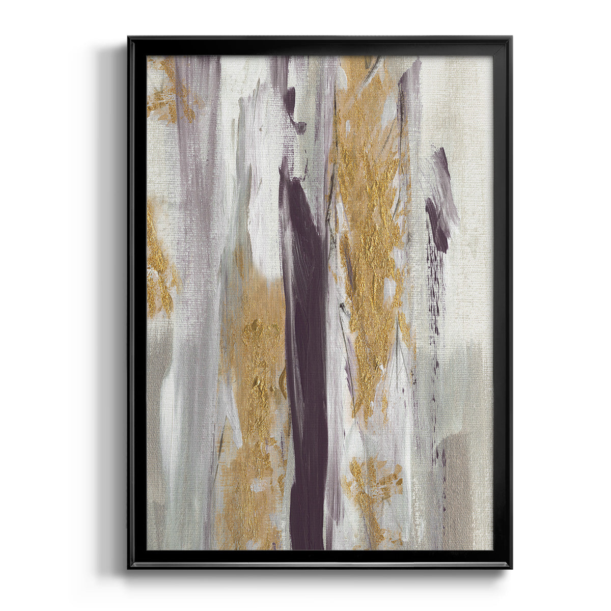 Tumultuous Amethyst II - Modern Framed Canvas Print