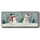 Snowmen VI - Floater Framed Canvas Print