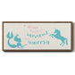 Mermaid Unicorn - Floater Framed Canvas Print