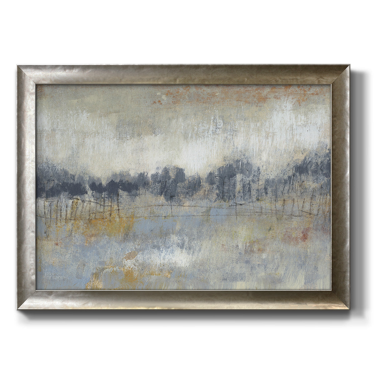 Cool Grey Horizon II Premium Framed Canvas- Ready to Hang