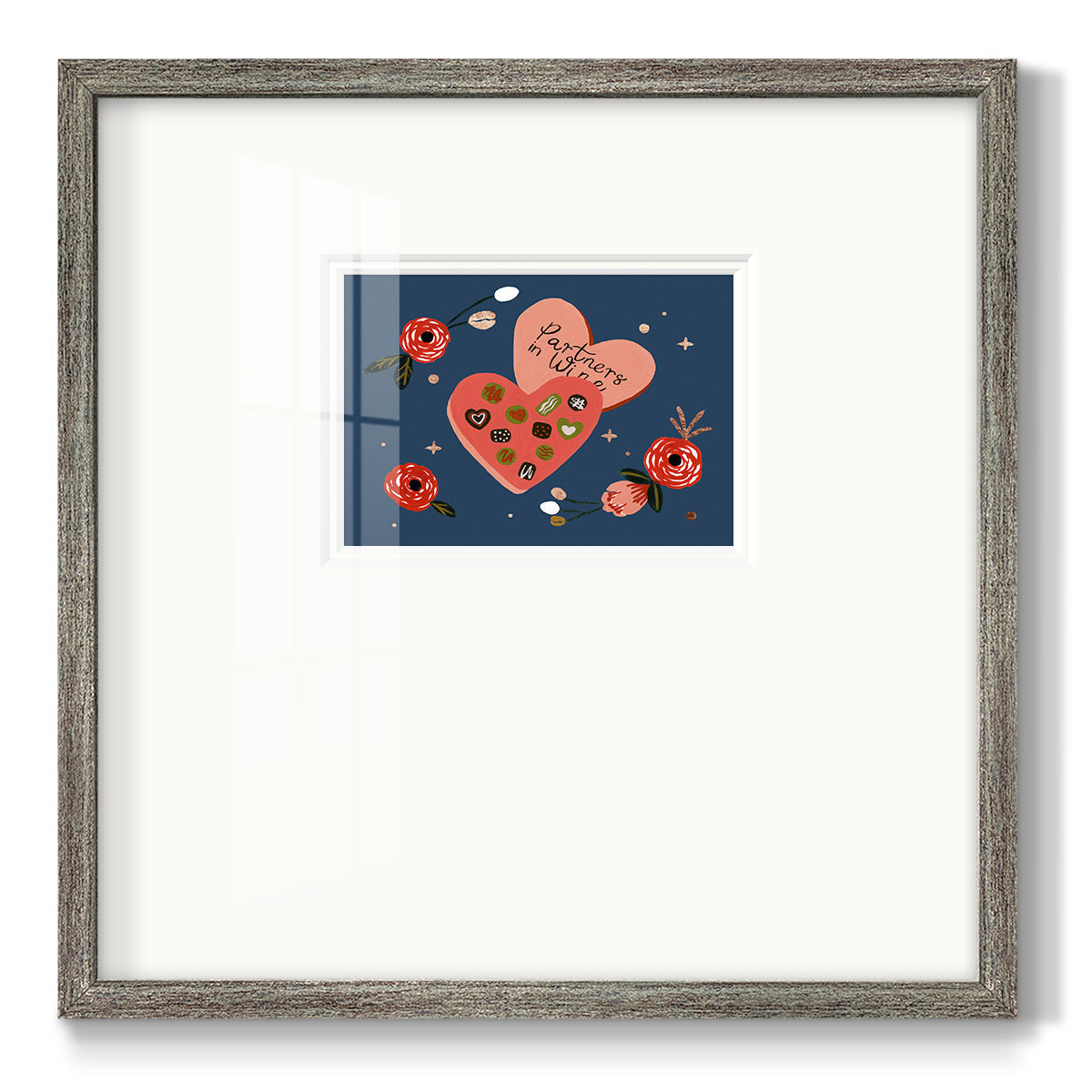 Happy Galentine I Premium Framed Print Double Matboard