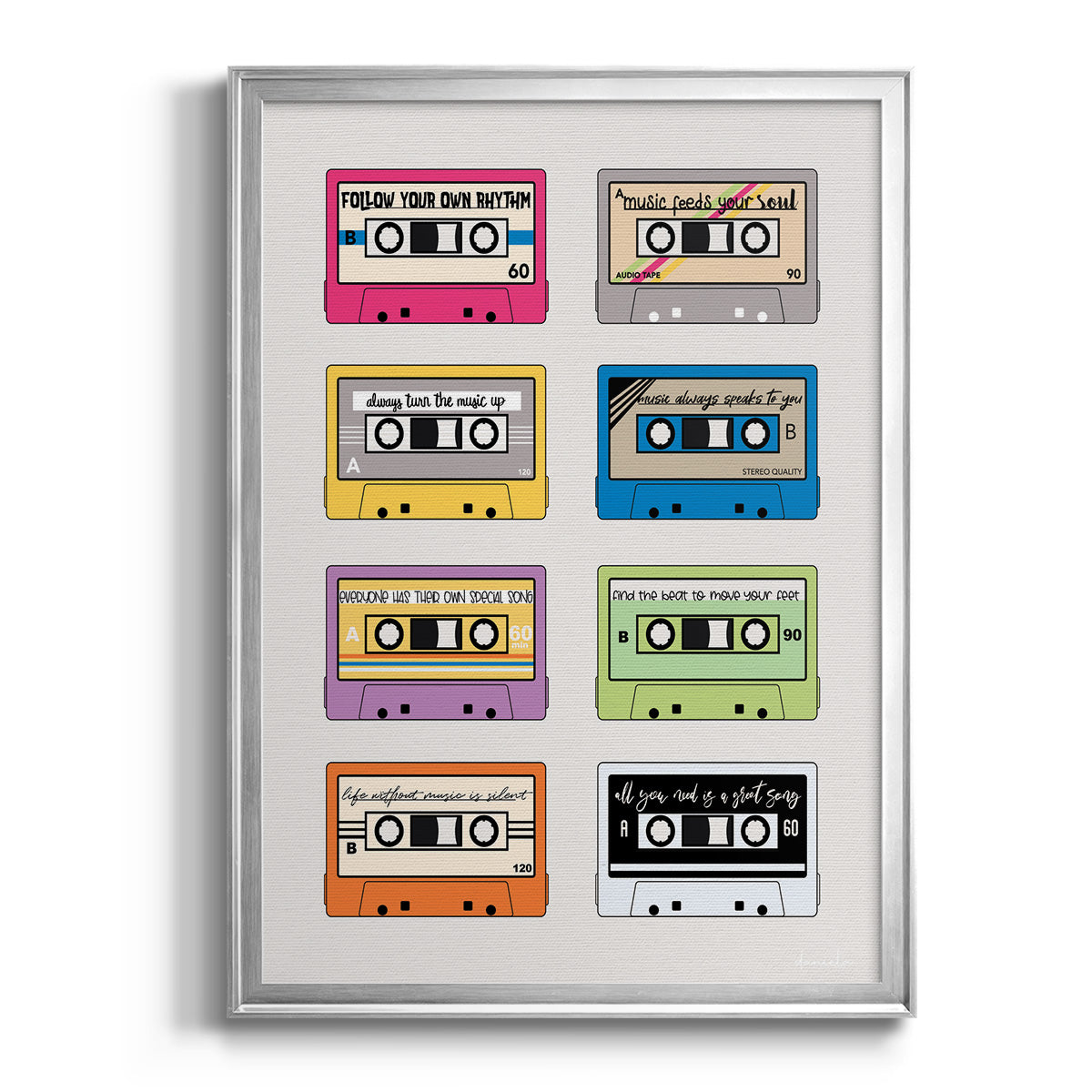 Musical Inspiration - Modern Framed Canvas Print