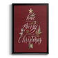 Merry Little Christmas - Modern Framed Canvas Print