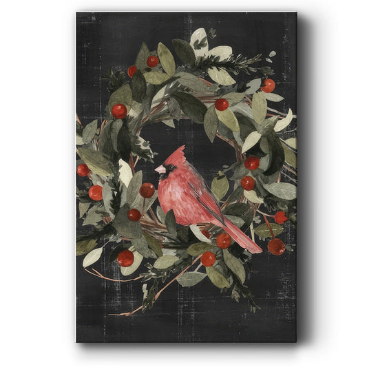 Christmas Cardinal I - Gallery Wrapped Canvas