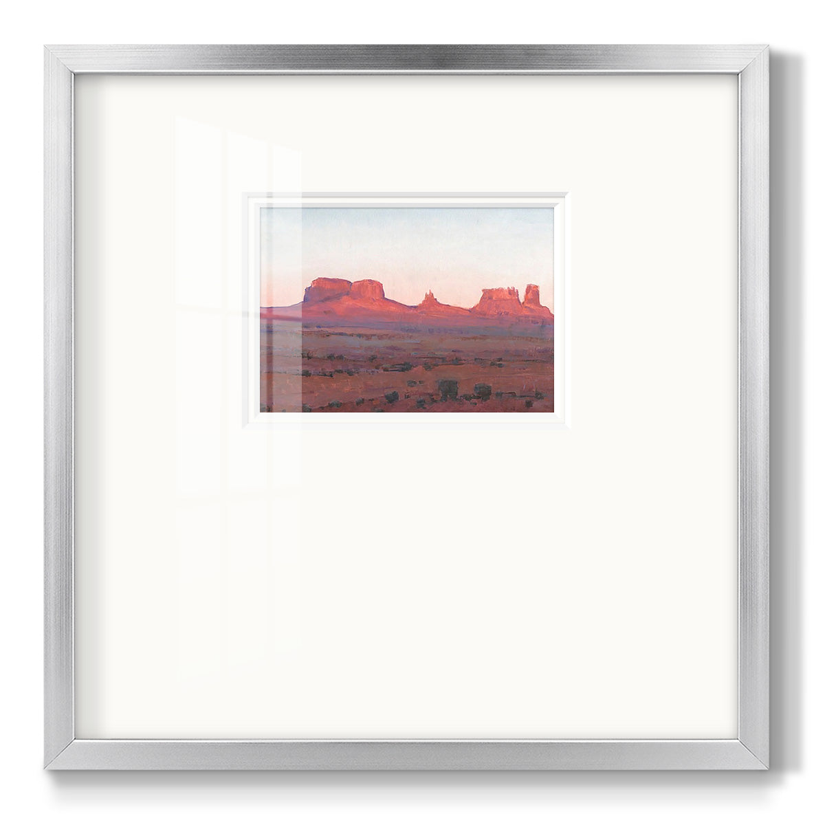 Red Rocks at Dusk II - Double Matboard Framed Print