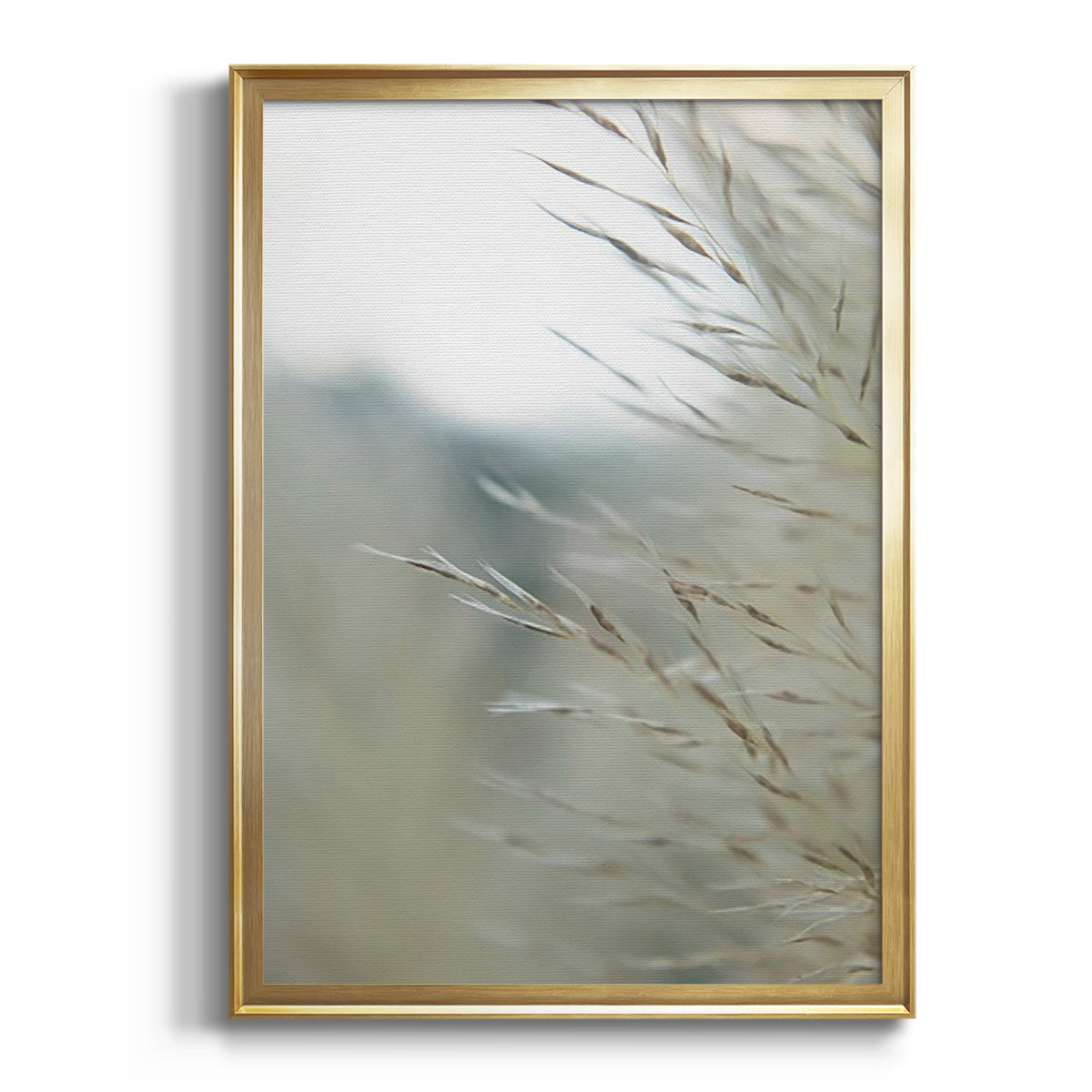 Subtle Grasses III - Modern Framed Canvas Print