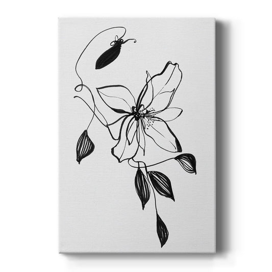 Wild Clematis I Premium Gallery Wrapped Canvas - Ready to Hang