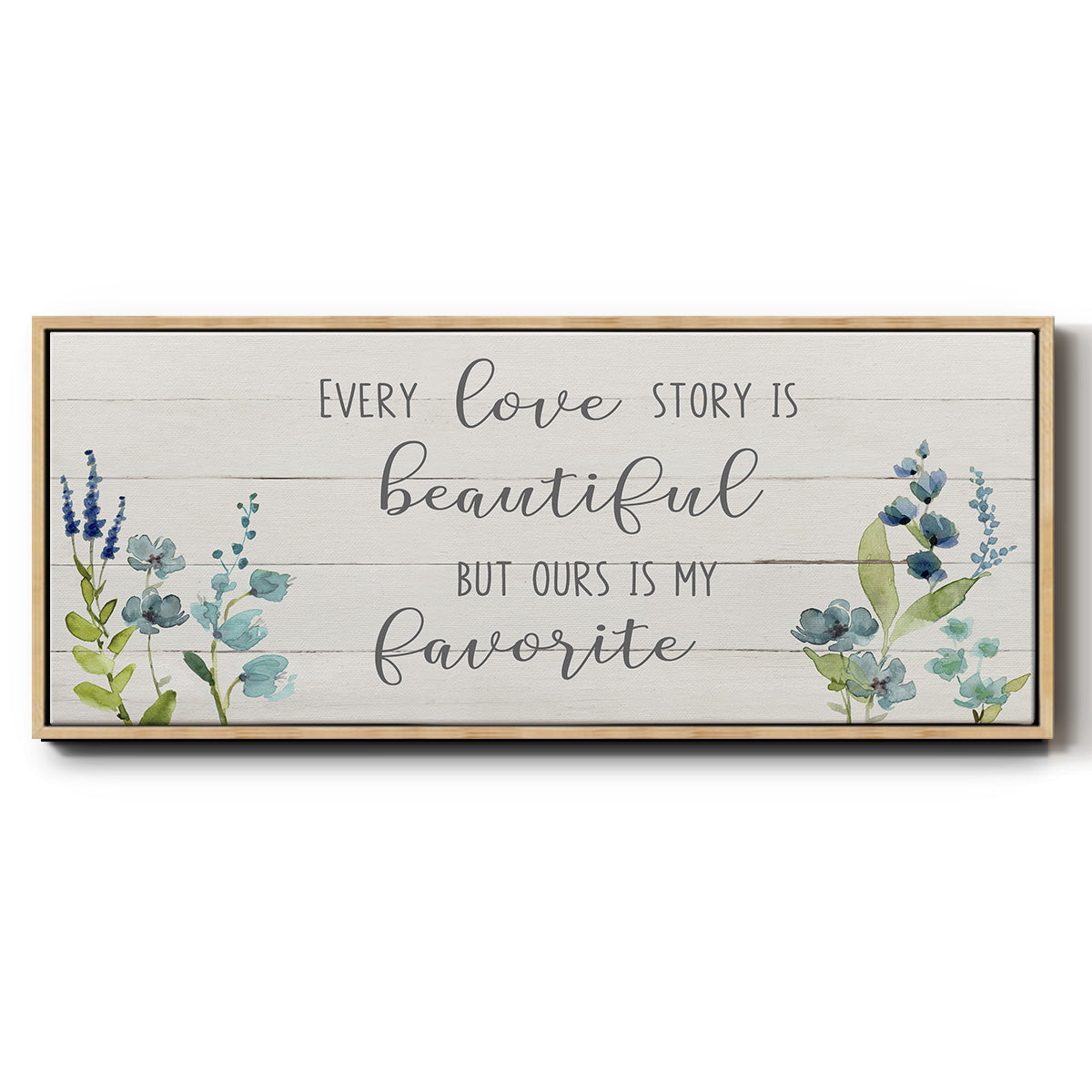 Love Story - Floater Framed Canvas Print