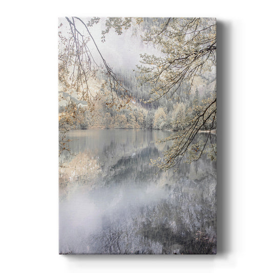 Misty Lake Premium Gallery Wrapped Canvas - Ready to Hang