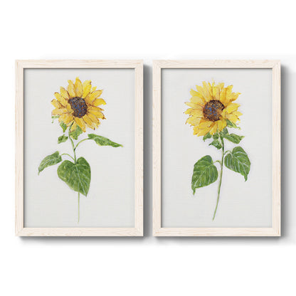 Sunflower I   - Premium Framed Canvas 2 Piece Set - Ready to Hang