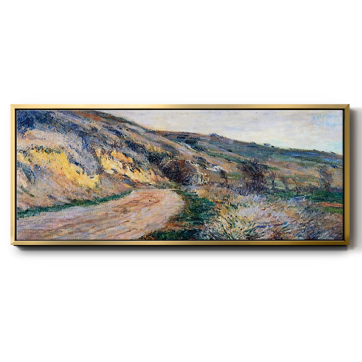 The Road to Giverny, 1885 - Floater Framed Canvas Print