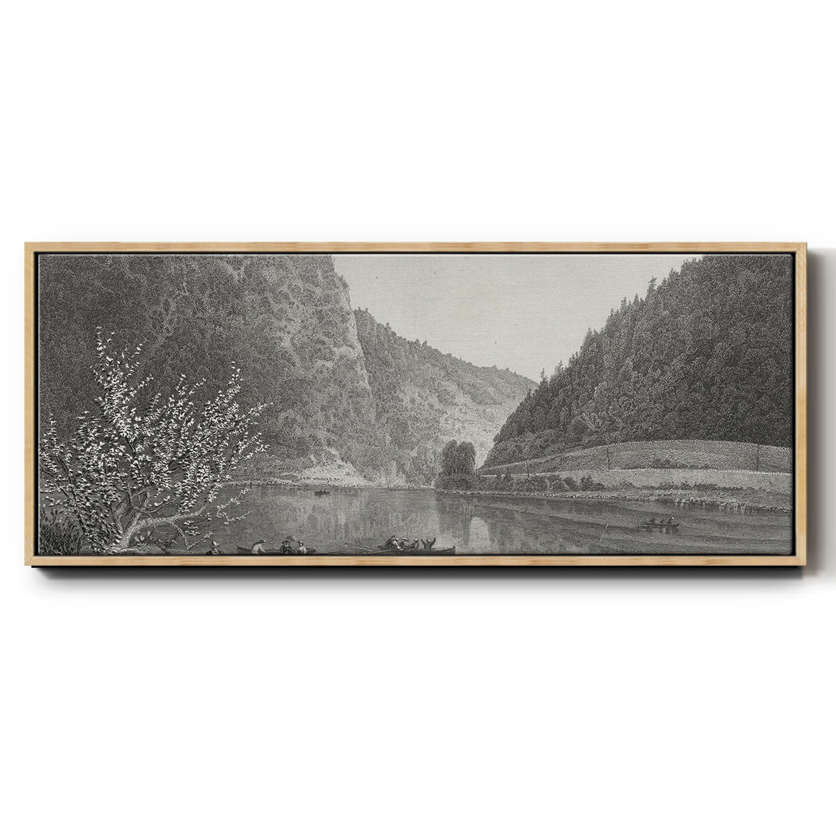 Delaware Water Gap - Floater Framed Canvas Print