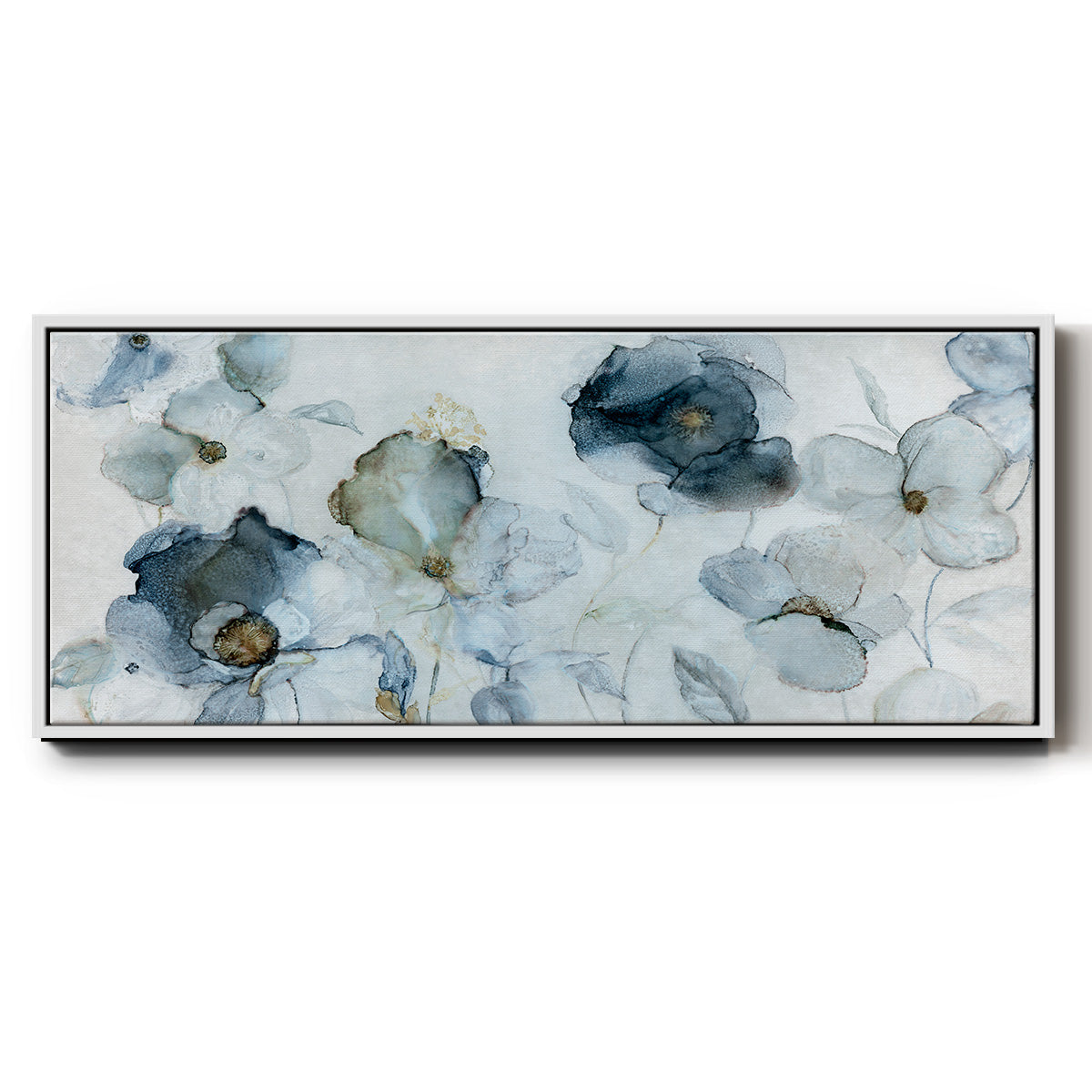 Flowering Indigo - Floater Framed Canvas Print