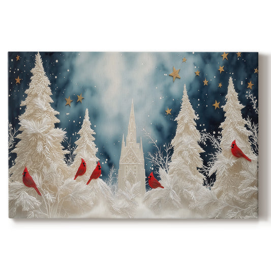 Soft Linen Whisper of Twilight - Canvas Art Print