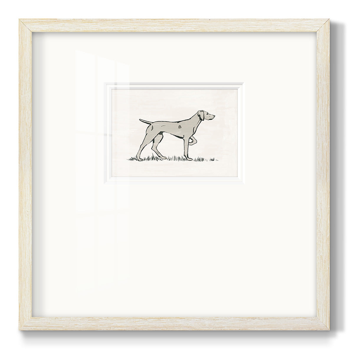 Neutral Pointer I Premium Framed Print Double Matboard