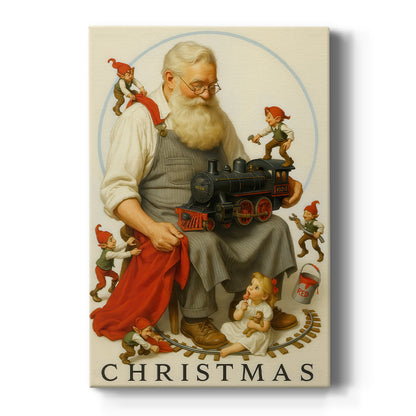 Gilded Icicles Square - Canvas Art Print