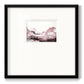 Pink Scenery - Double Matboard Framed Print