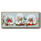 Snow Globe Village Collection D - Floater Framed Canvas Print