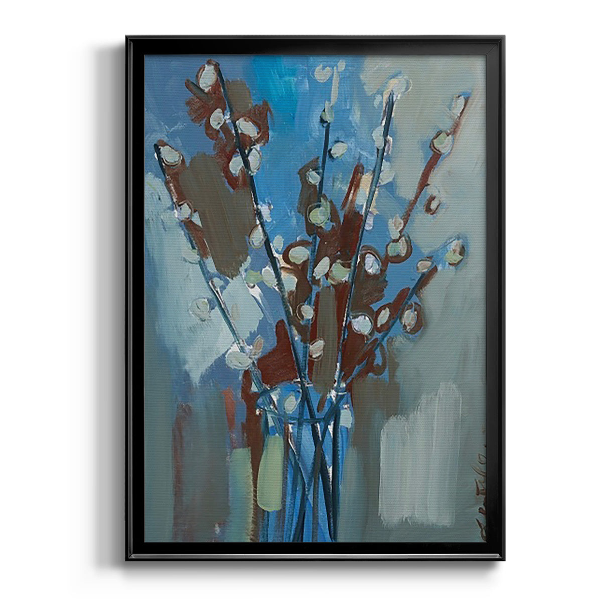 Winter Willow I - Modern Framed Canvas Print