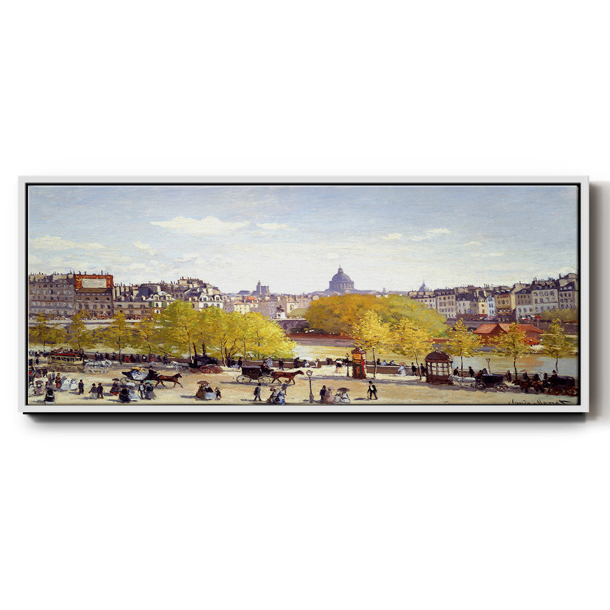 Que Du Lourve, 1867 - Floater Framed Canvas Print